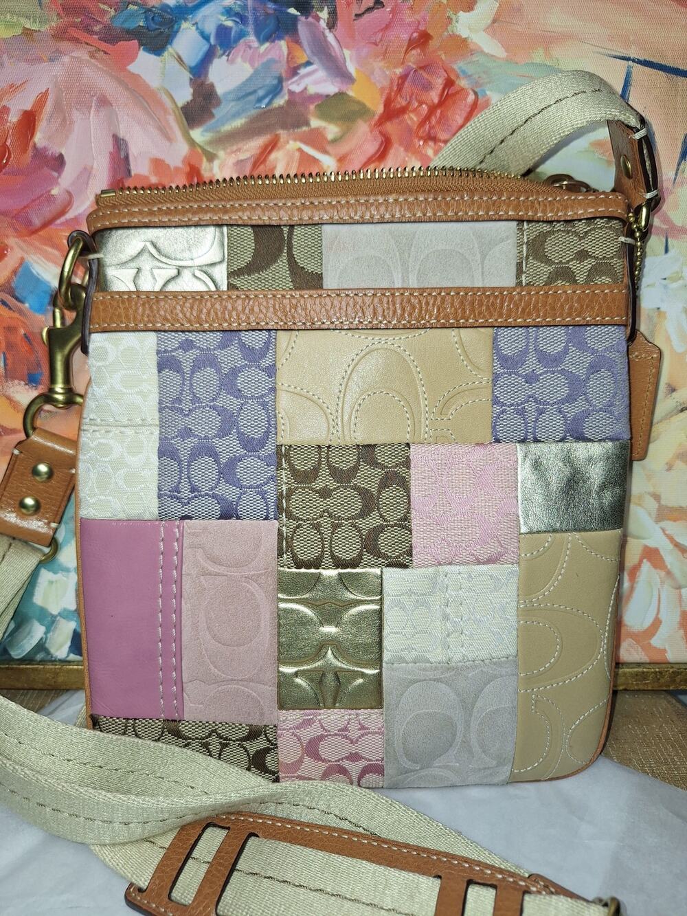 Coach Y2K Crossbody Patchwork NWOT